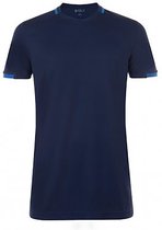 SOLS Heren Classico Contrast Korte Mouw Voetbal T-Shirt (Franse marine / loyaal blauw)
