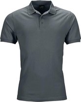 James and Nicholson Heren Elastisch Piqué Poloshirt (Grafiet)