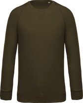 Kariban Heren Organische Raglan Sweatshirt (Mosgroen)