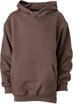 James and Nicholson Kinderen/Kinderkapjes Sweatshirt (Bruin)