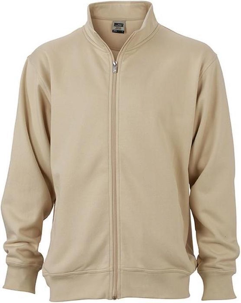 James and Nicholson Unisex Workwear Sweat Jacket Steen Overige kleuren