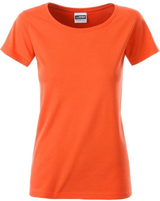 James and Nicholson Dames/dames Basic Organic Katoenen T-Shirt (Koraal)