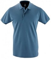 SOLS Heren Perfect Pique Korte Mouw Poloshirt (Leisteenblauw)