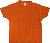 SOLS Kinder Unisex Imperial Zware Katoenen Korte Mouwen T-Shirt (Oranje)