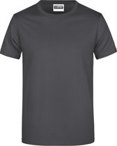 James And Nicholson Heren Ronde Hals Basic T-Shirt (Grafiet)