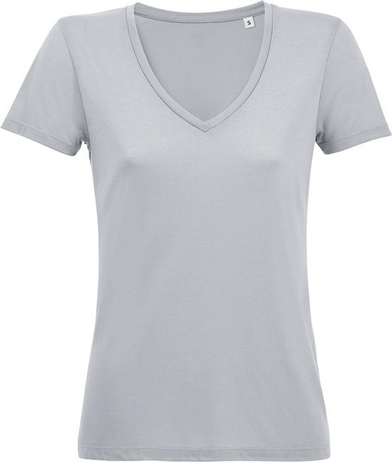 SOLS Dames/Dames Motion V Hals T-Shirt (Puur Grijs)