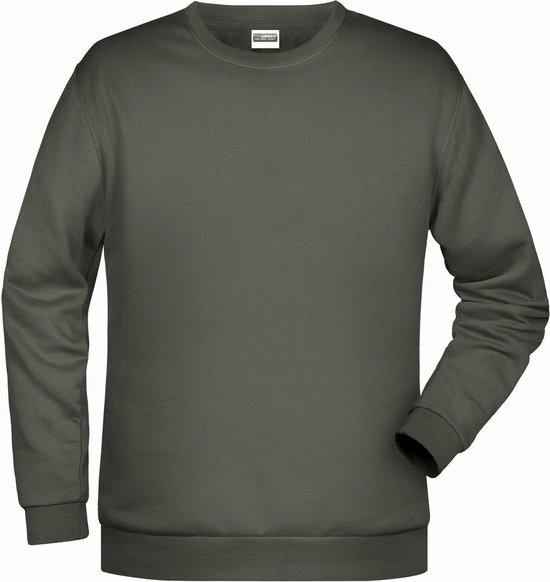 Foto: James and nicholson heren basis sweatshirt donkergrijs 