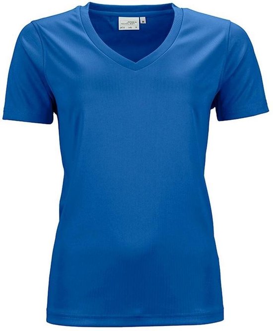 James and Nicholson Dames/dames Actief V Hals T-Shirt (Koningsblauw)
