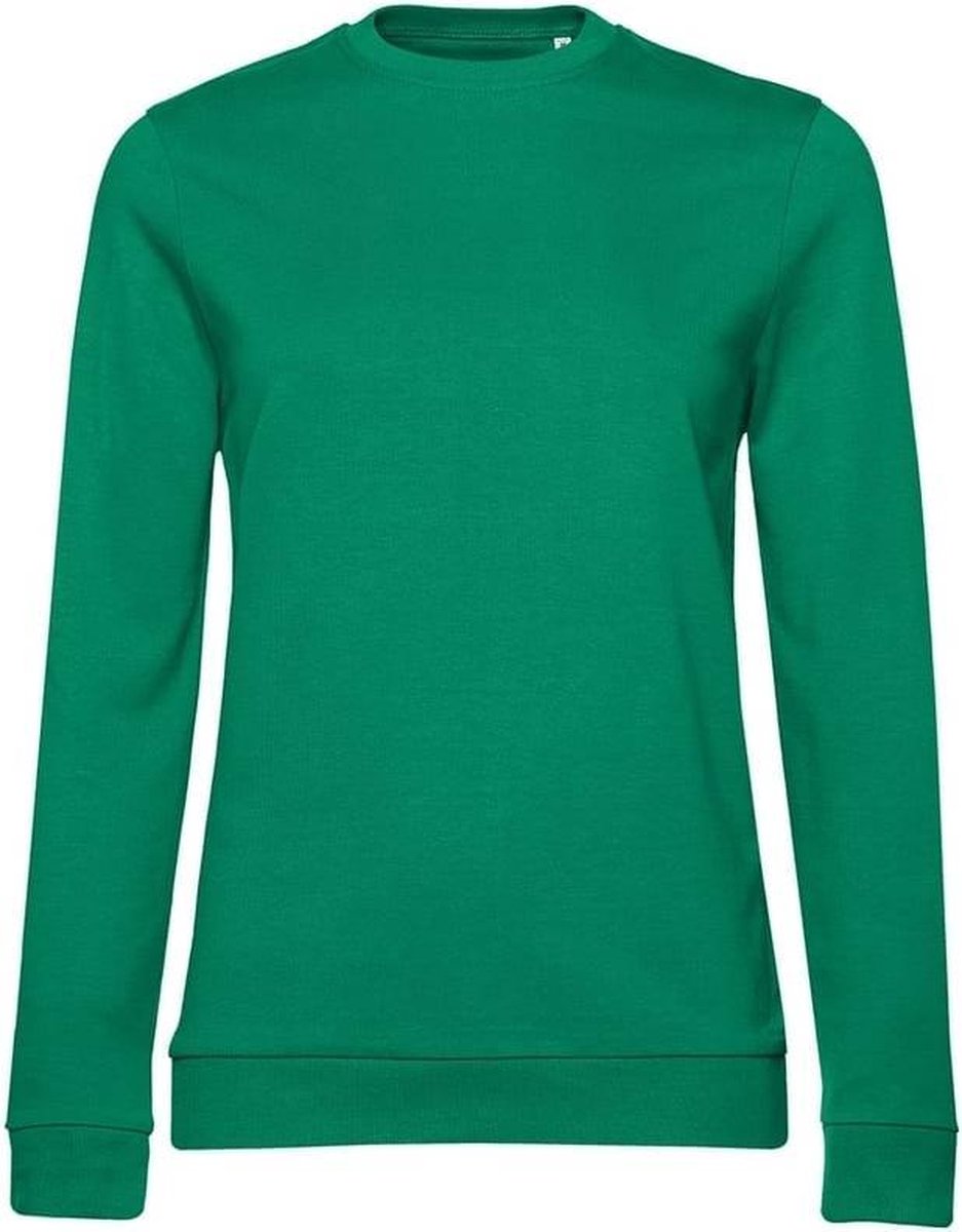 B&C Dames/dames Set-in Sweatshirt Kelly Groen