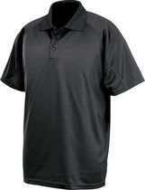 Spiro Impact Mens Performance Aircool Polo T-Shirt (Zwart)