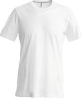 Kariban Heren Slim Fit Korte Mouw Bemanningshals T-Shirt (Wit)