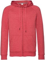 Russell Heren-HD Sweatshirt met kap met rits (Rode mergel)