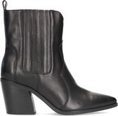 Sacha - Dames - Zwarte leren cowboylaarzen - Maat 41