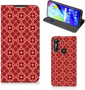 Stand Case Motorola Moto G8 Power Smartphone Hoesje Batik Red