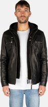 Urban Style Leren Jas - Heren Jas - Zwart -  Maat XXL