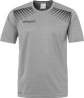 Uhlsport Goal T-Shirt - Donkergrijs Gemeleerd / Zwart | Maat: M