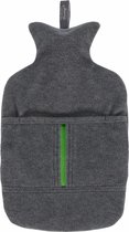 Warm water kruik - Met grijze fleece hoes