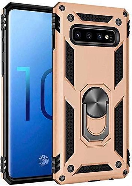 Coque Samsung Galaxy S10 - Anti-Shock Hybrid Ring Armor or