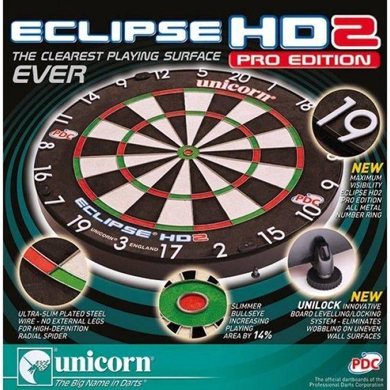 Unicorn Eclipse HD2 PRO Dartbord - Unicorn