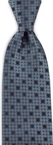We Love Ties - Stropdas Pixel Mania - geweven zuiver zijde - zwart / grijs / blauw