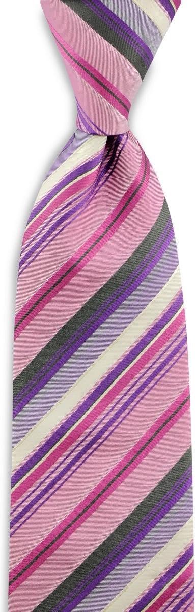 We Love Ties - Stropdassen - Stropdas Percy Street - roze / paars / wit