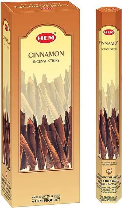 HEM Wierook - Cinnamon - Slof (6 pakjes/120 stokjes)