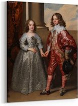 Schilderij - Willem II en zijn bruid Maria Stuart — 70x100 cm