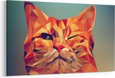 Schilderij - Vector kat — 100x70 cm