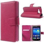 Huawei Y540 Hoesje Wallet Case Roze