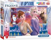 Clementoni - Puzzel 60 Stukjes Frozen 2, Kinderpuzzels, 5-7 jaar, 26056
