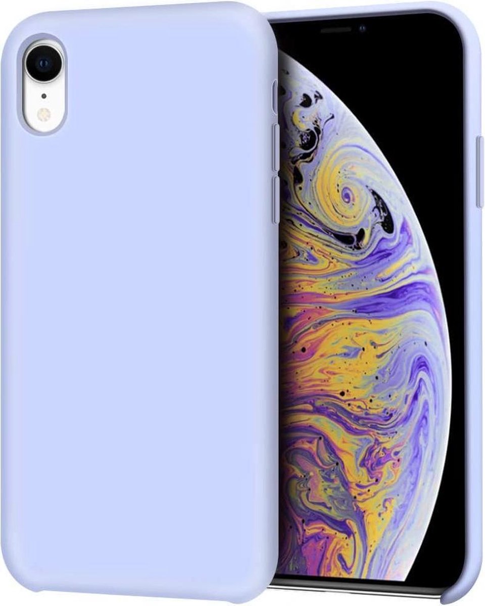 Siliconen Hoesje Backcover Geschikt voor: iPhone X / XS - Paars