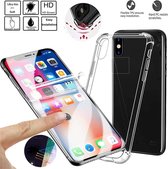 Shock-proof silicone hoesje met 2 Pack Tempered glas Screen Protector Geschikt voor: Apple iPhone XS Max