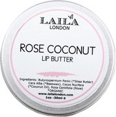 Laila London Rose Coconut Lip Butter 30g.