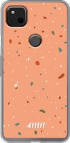 Google Pixel 4a Hoesje Transparant TPU Case - Terrazzo N°10 #ffffff