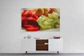 Schilderij - Plakjes fruit — 100x70 cm