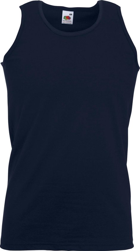 Fruit Of The Loom Heren Atletisch Mouwloos Hemd / Tanktop (Donker Marine)