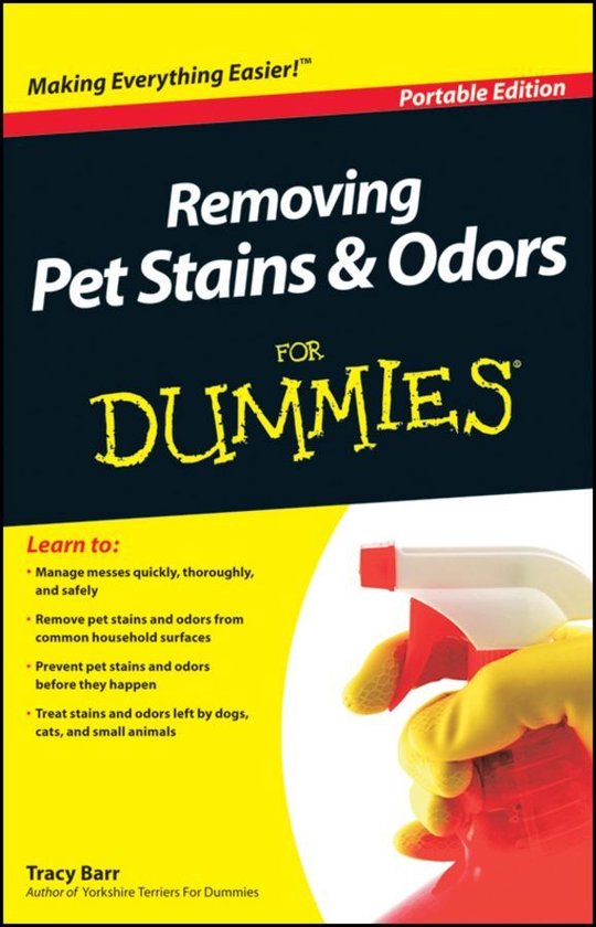 Removing Pet Stains and Odors For Dummies?, Portable Edition - cover