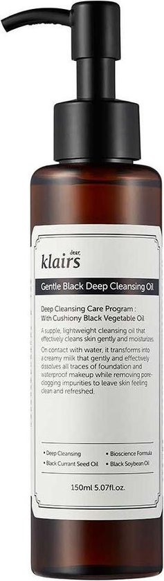 Klairs - Gentle Black Deep Cleansing Oil