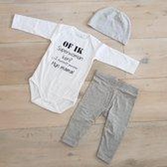 Baby cadeau geboorte meisje jongen set met tekst aanstaande zwanger