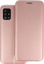 Slim Folio Case - Book Case Telefoonhoesje - Folio Flip Hoesje - Geschikt voor Samsung Galaxy A51 - Roze