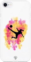 Coque de téléphone fille de Voetbal blanche Coque souple iPhone 7/8 / SE (2020)