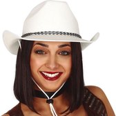 Fiestas Guirca Cowboyhoed Dallas Fluweel Wit One-size