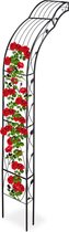 Relaxdays rozenboog muur - klimplantenrek - plantensteun - tuinboog - decoratie - metaal