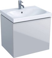 Geberit Acanto wastafelonderkast 1 lade front gl 59,5 cm, glans zandgrijs