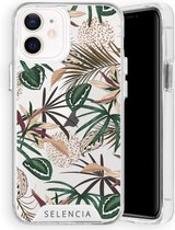 Selencia Zarya Fashion Extra Beschermende Backcover iPhone 12 Mini hoesje - Jungle Leaves