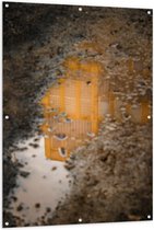 Tuinposter – Modderplas - 100x150cm Foto op Tuinposter  (wanddecoratie voor buiten en binnen)