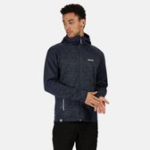 Brookfeld gemêleerde wandelfleece met rits over de volle lengte en capuchon van Regatta voor Heren, Sportjas, Brunswick-blauw