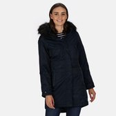 Lexis waterdichte, geïsoleerde Parka jas met capuchon met rand van imitatiebont van Regatta voor dames, Outdoorjas, marineblauw