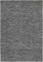 Drops Dark Grey Vloerkleed - 170x240  - Rechthoek - Laagpolig,Structuur Tapijt - Industrieel - Antraciet, Grijs