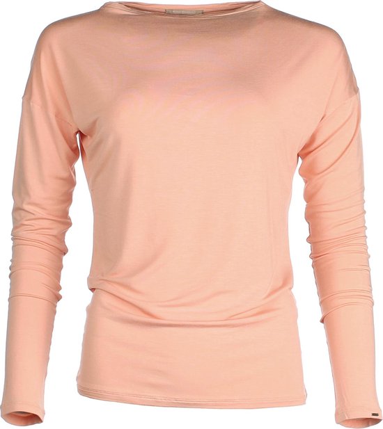 The Vintage Longsleeve Shirt - Apricot (zalm) - Medium - bamboe kleding  dames | bol
